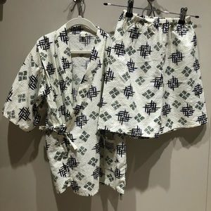 Boys authentic japenese kimono and short set cotton sz. 8